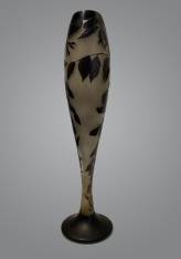 D'Argental, Vase soliflore en verre multicouche