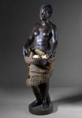 Goldsheider (manuf.), femme africaine au panier.