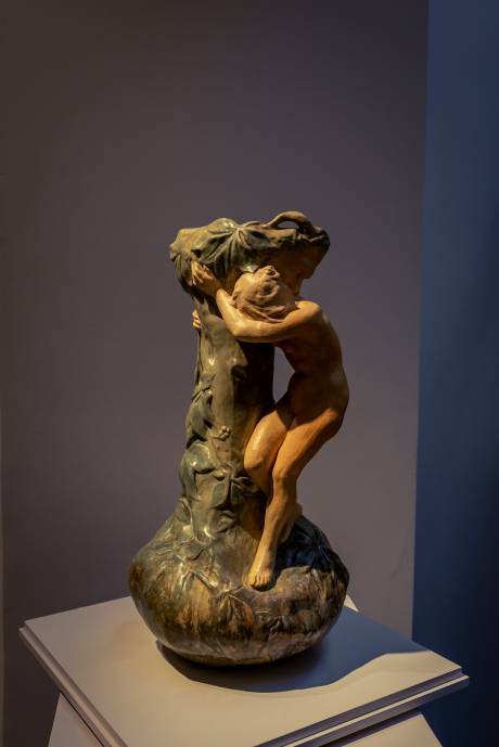 Ernest Bussière, Vase au long col - édition Mougin