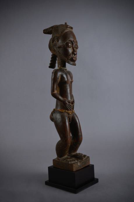 Galerie Origines - Arles - Statue Baoulé - Statuette masculine de Côte d’Ivoire 