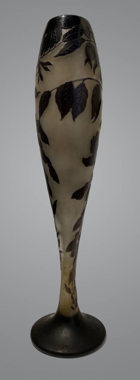 D'Argental, Vase soliflore en verre multicouche