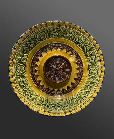 277_Hippolyte Boulenger - Choisy-le-roi, Barbotine Faisant Horloge