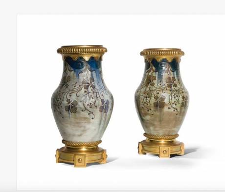Auguste Delaherche, Pair of baluster vase