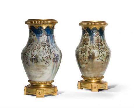 Auguste Delaherche, Paire de vase balustres