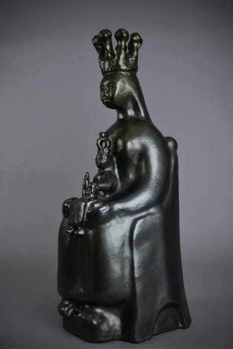 Galerie Origines - Arles - Georges Jouve - Ceramic sculpture - black enamel
